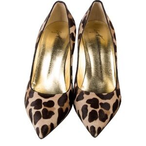 Nwob!!!! Guiseppe Zanotti Pony Hair Leopard Red Heel 40